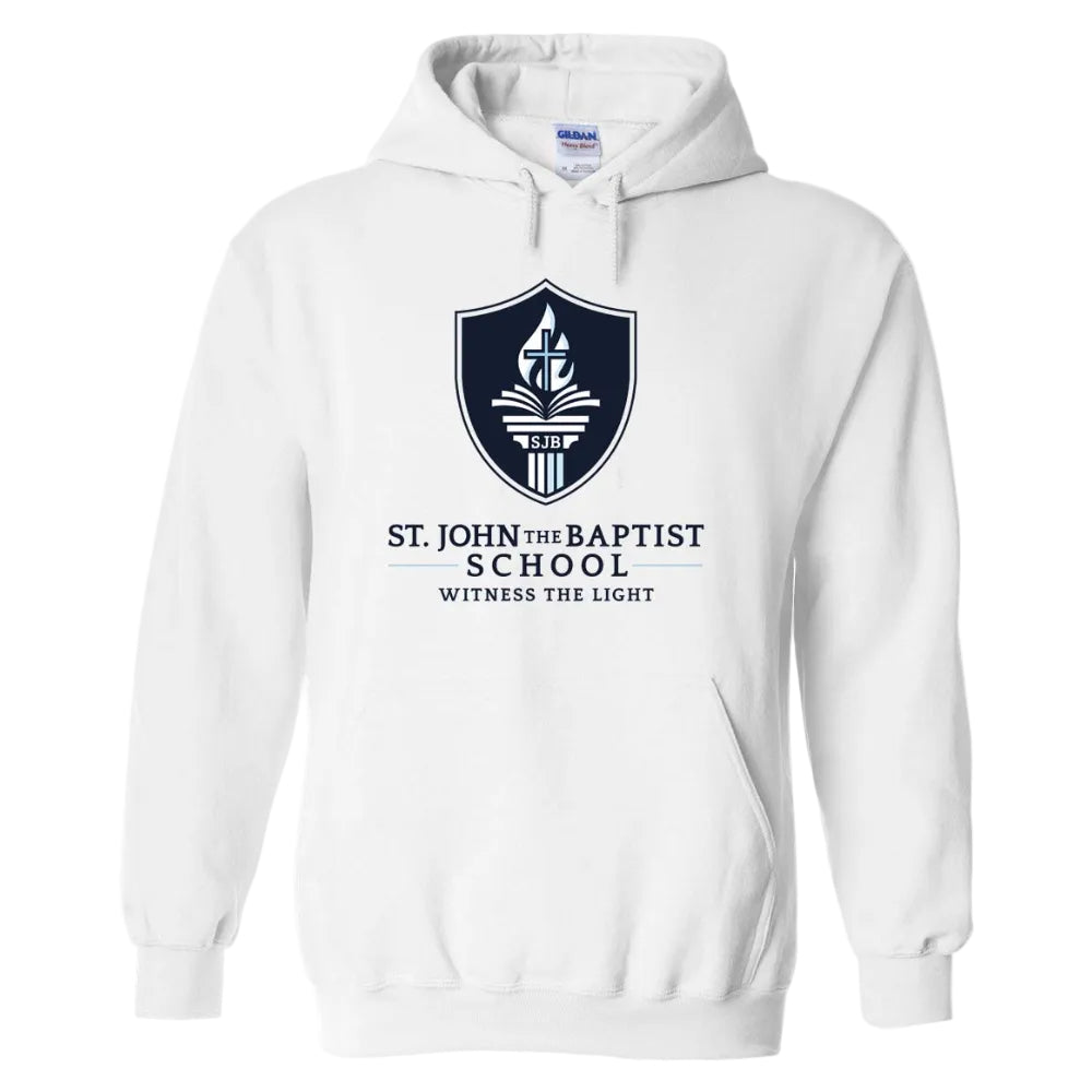 St. John the Baptist School Spirit Pullover Hoodie w/ Witness the Light Logo 