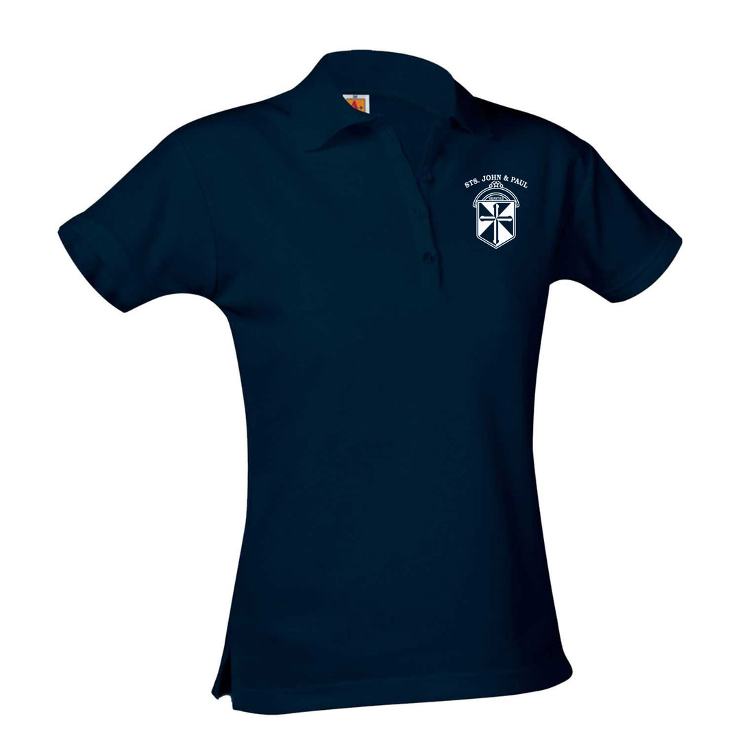 Sts. John &amp; Paul School Dark Navy Short Sleeve Girls&