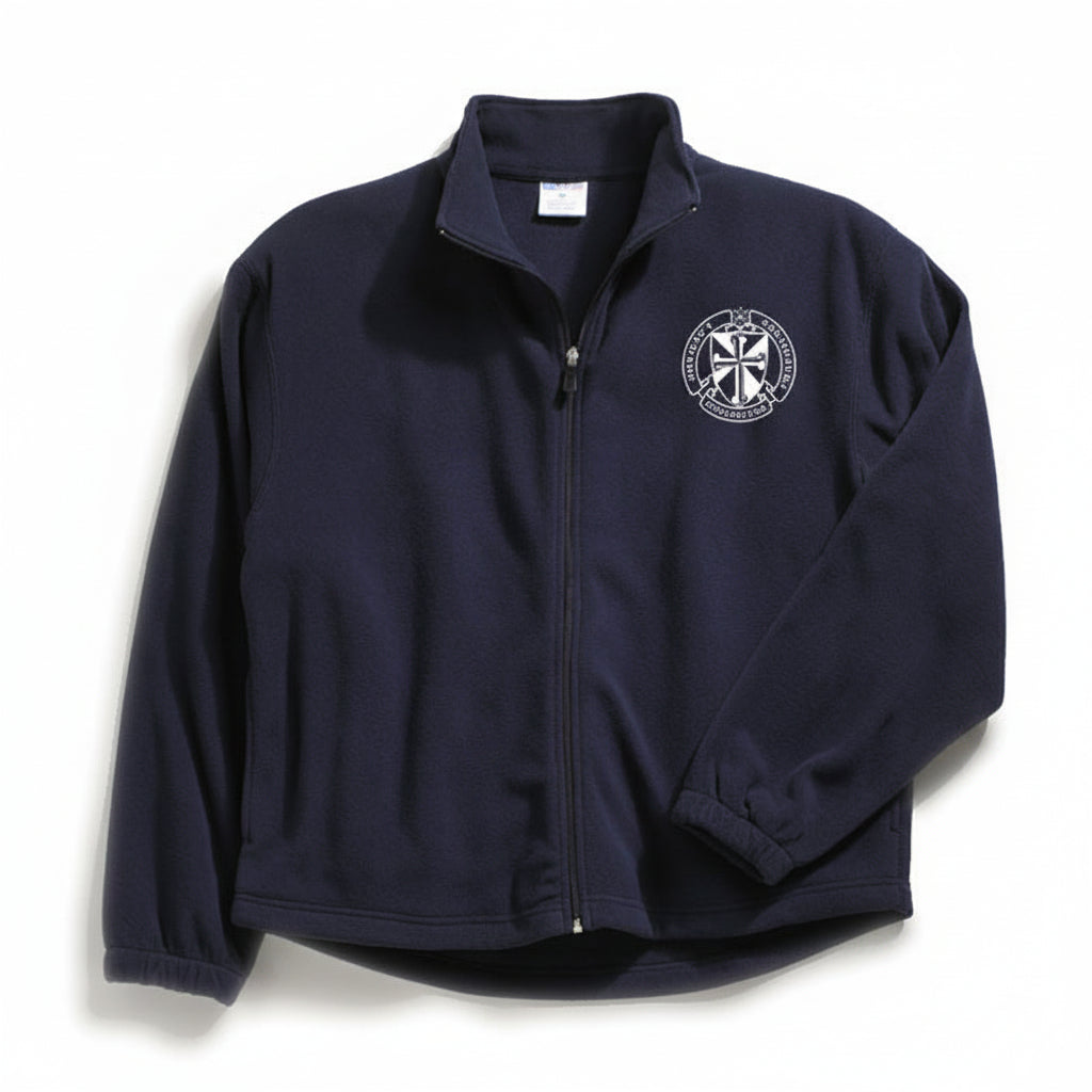 Sts. John and Paul School Navy Full Zip Fleece w/ Logo