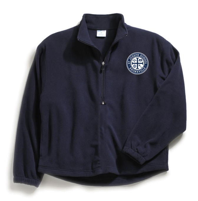 St. Joseph School Navy Half Zip Fleece w/ Logo