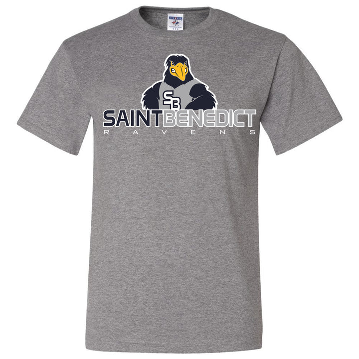 St. Benedict School Spirit Short Sleeve T-Shirt w/ Raven Logo 