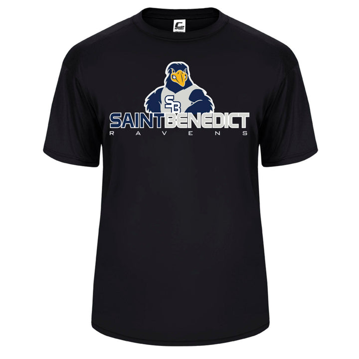 St. Benedict School Spirit Performance Short Sleeve T-shirt w/ Raven Logo 
