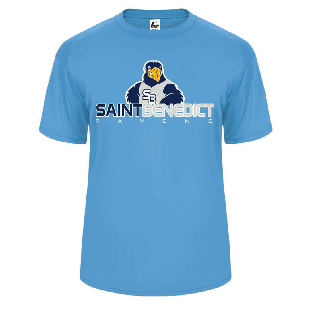 St. Benedict School Spirit Performance Short Sleeve T-shirt w/ Raven Logo 