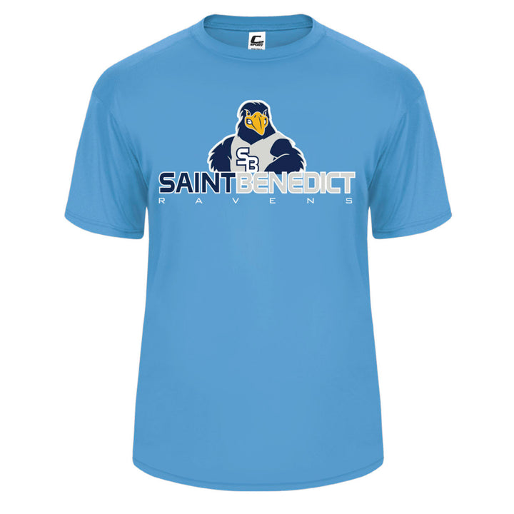 St. Benedict School Spirit Performance Short Sleeve T-shirt w/ Raven Logo 