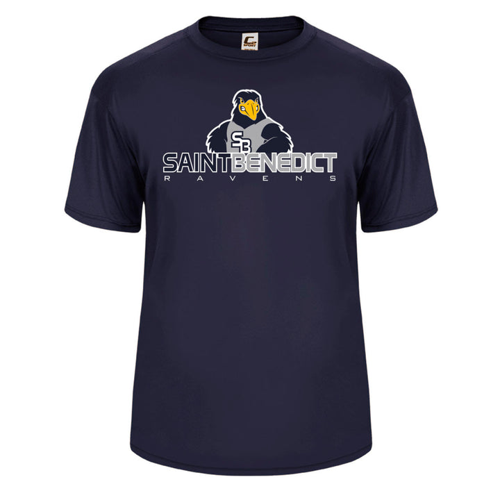St. Benedict School Spirit Performance Short Sleeve T-shirt w/ Raven Logo 