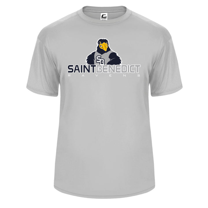 St. Benedict School Spirit Performance Short Sleeve T-shirt w/ Raven Logo 