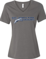 Sts. John and Paul School Spirit Ladies V-neck Short Sleeve T-Shirt w/ Jaguars Logo 