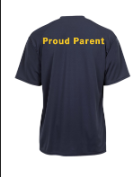 Immaculate Conception School Team Track Performance Short Sleeve T-shirt w/ Proud Parent Logo 