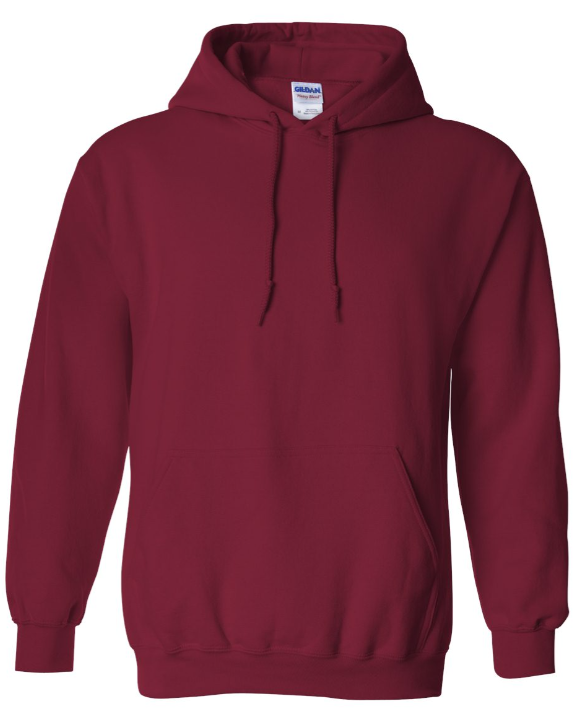 Gildan Heavy Blend Cardinal Red Pullover Hoodie