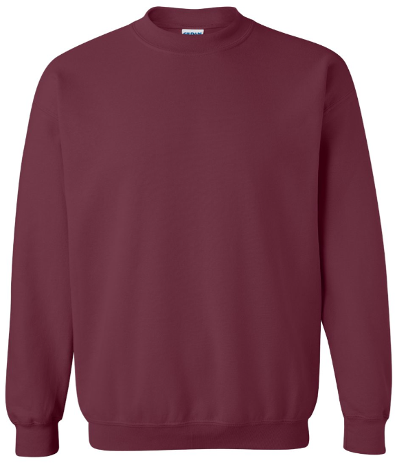 Gildan Heavy Blend Maroon Sweatshirt