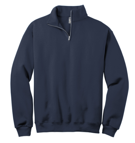 Jerzee Navy Zip Sweatshirt