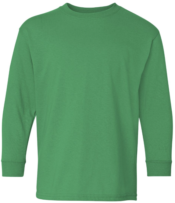 Gildan Irish Green Heavy Cotton Long Sleeve T-shirt
