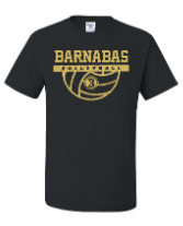 St. Barnabas Elementary School Team Short Sleeve T-Shirt w/ Volleyball Logo 