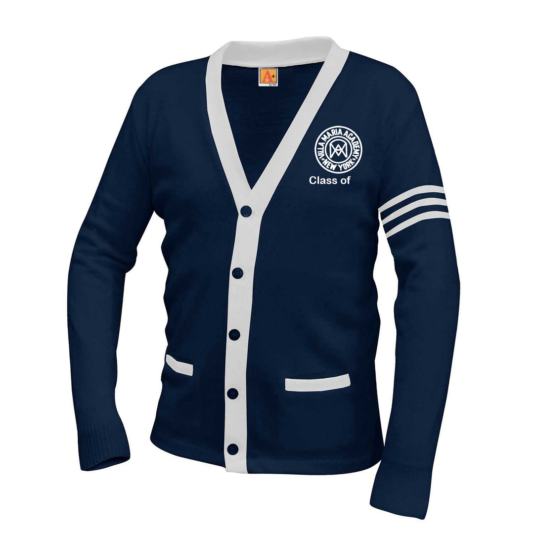 Villa Maria Academy Varsity 2 Pocket Cardigan w/ Logo