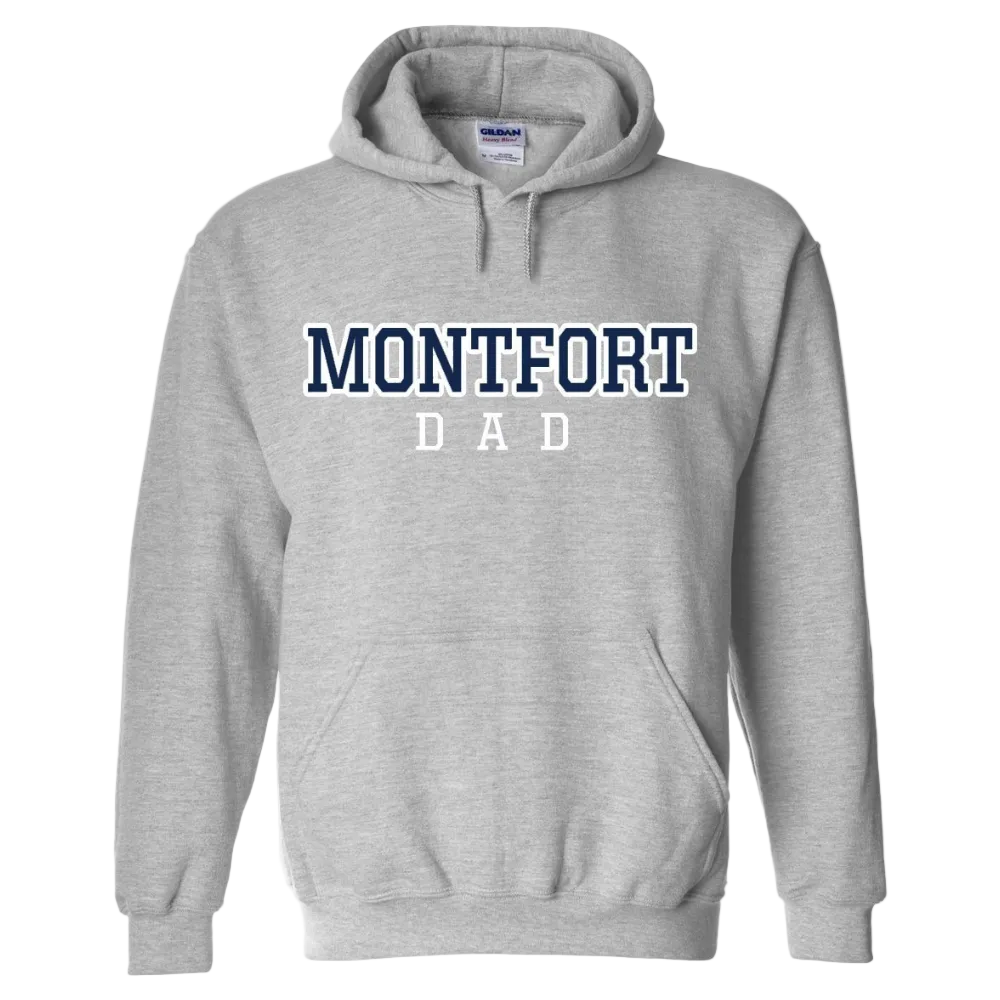 The Montfort Academy Spirit Pullover Hoodie w/ Montfort Dad Logo 