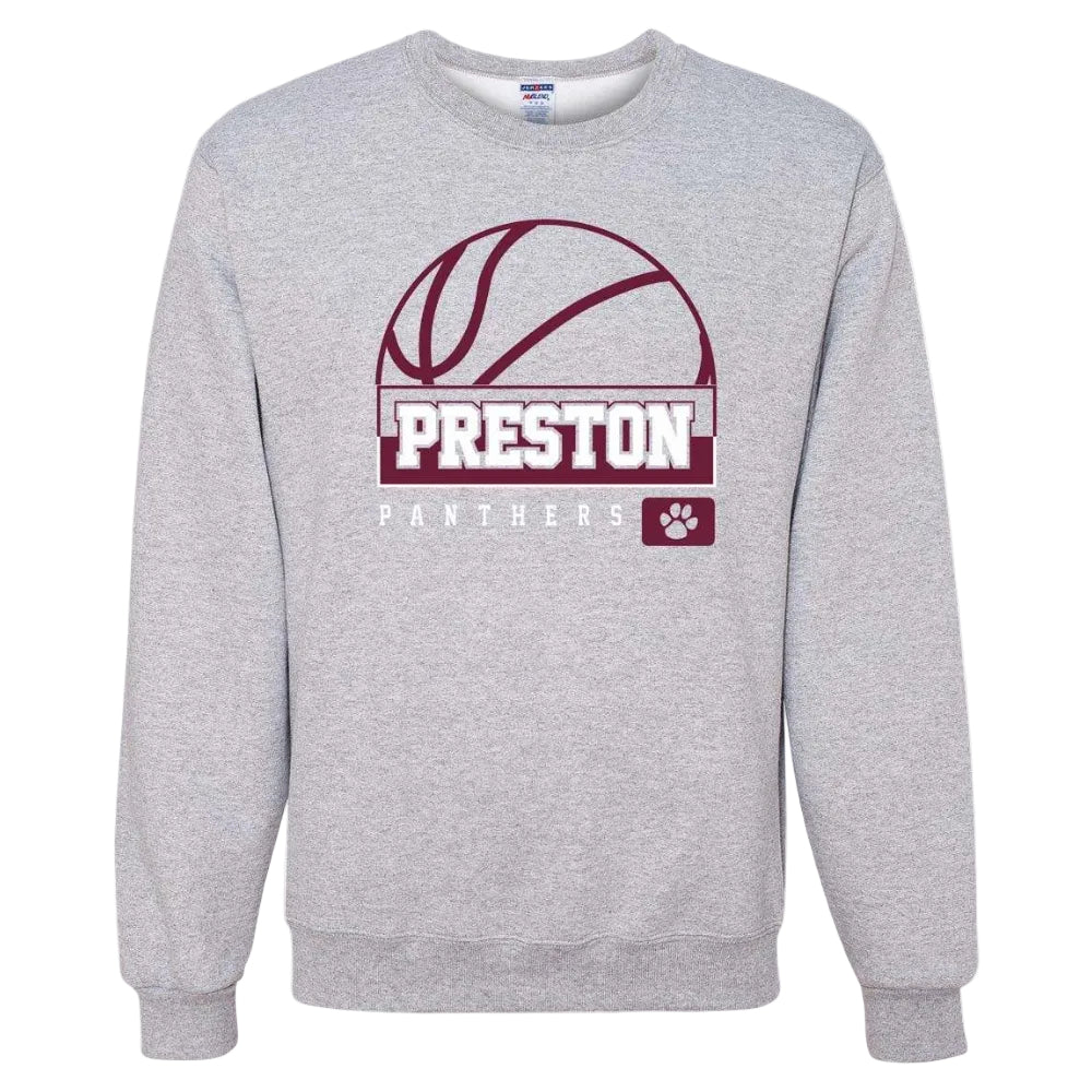 Preston High School Team Sweatshirt w/ Basketball Logo 