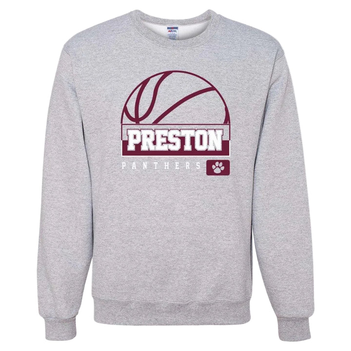 Preston High School Team Sweatshirt w/ Basketball Logo 