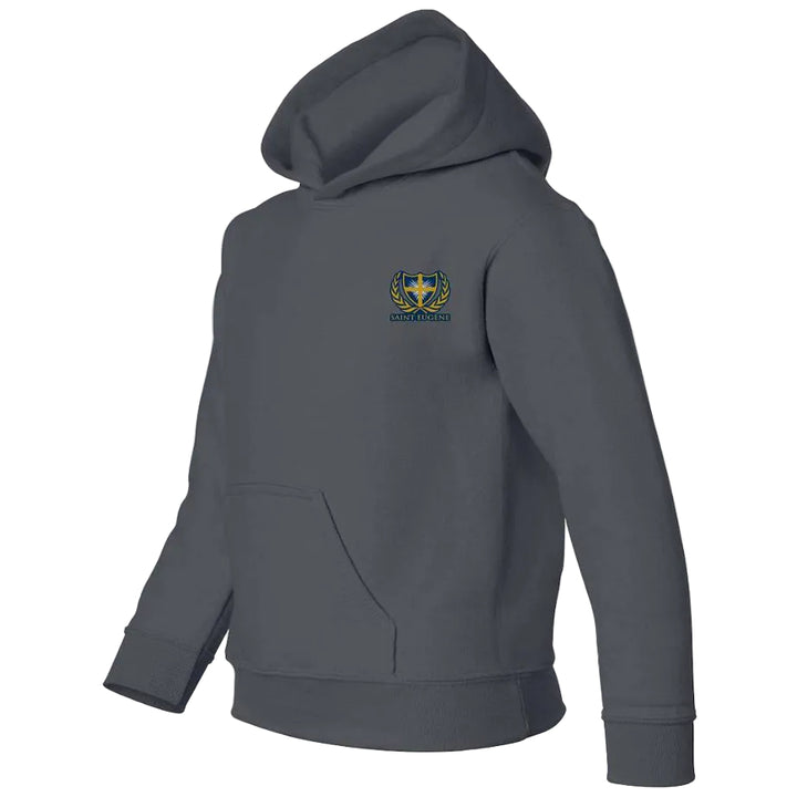 St. Eugene School Spirit Pullover Hoodie w/ School Crest Logo 