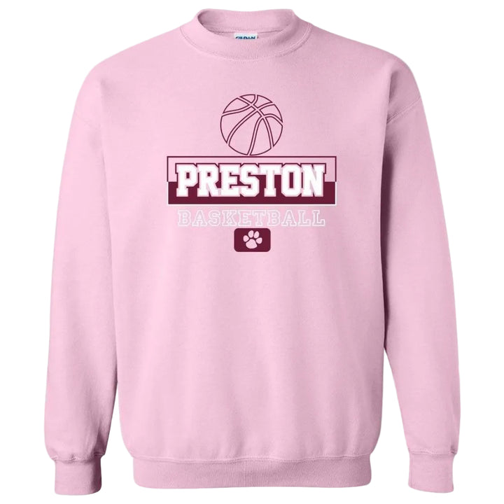 Preston High School Team Sweatshirt w/ Basketball Logo 