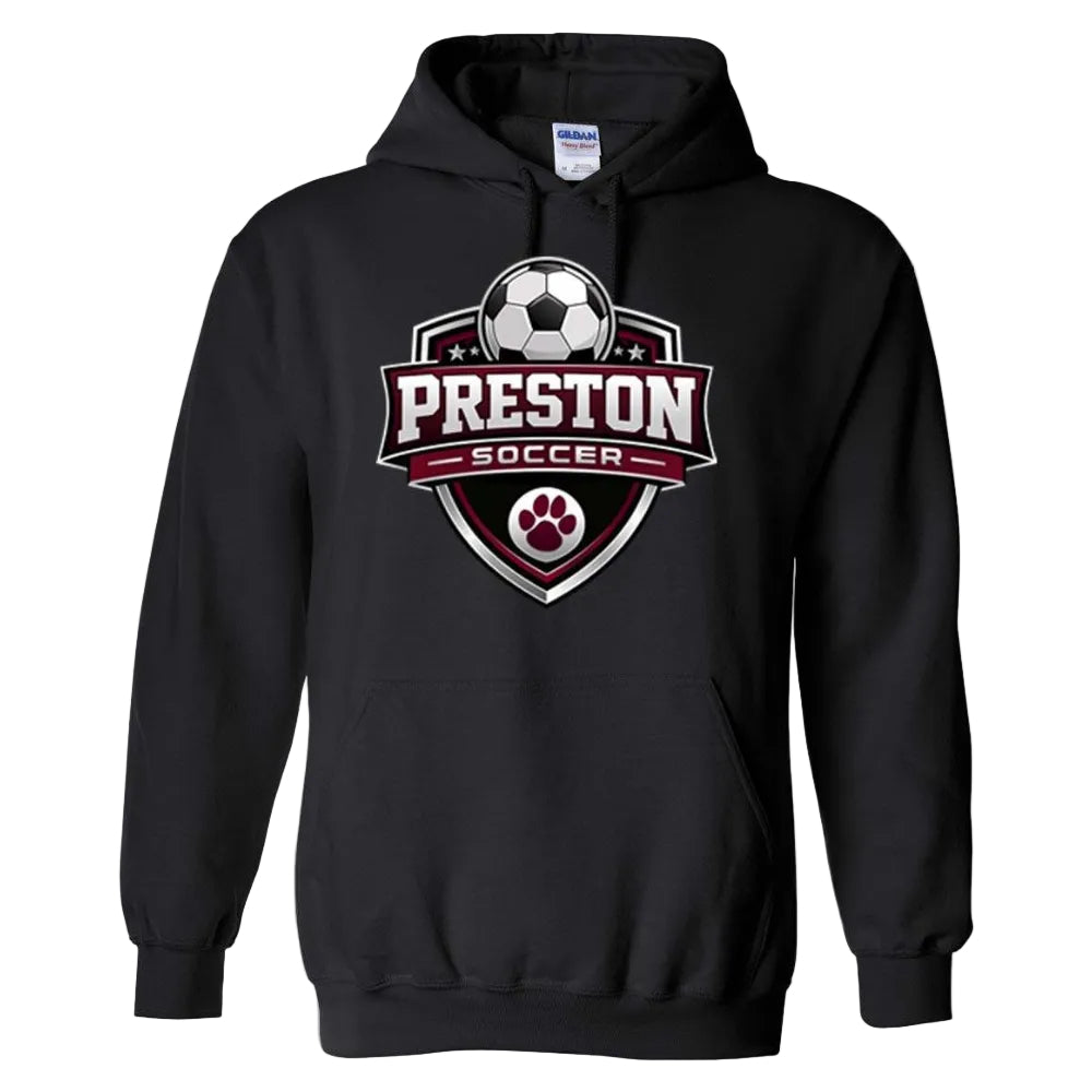 Preston High School Team Pullover Hoodie w/ Soccer Logo 