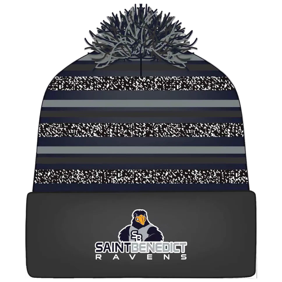 St. Benedict School Spirit Knit Beanie w/ Raven Logo 