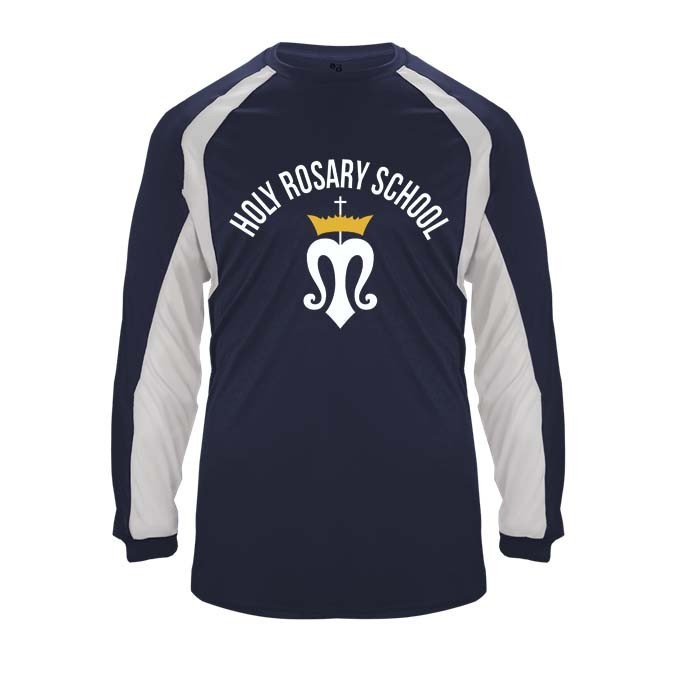 Holy Rosary School Spirit Hook Long Sleeve T-shirt w/ Logo 