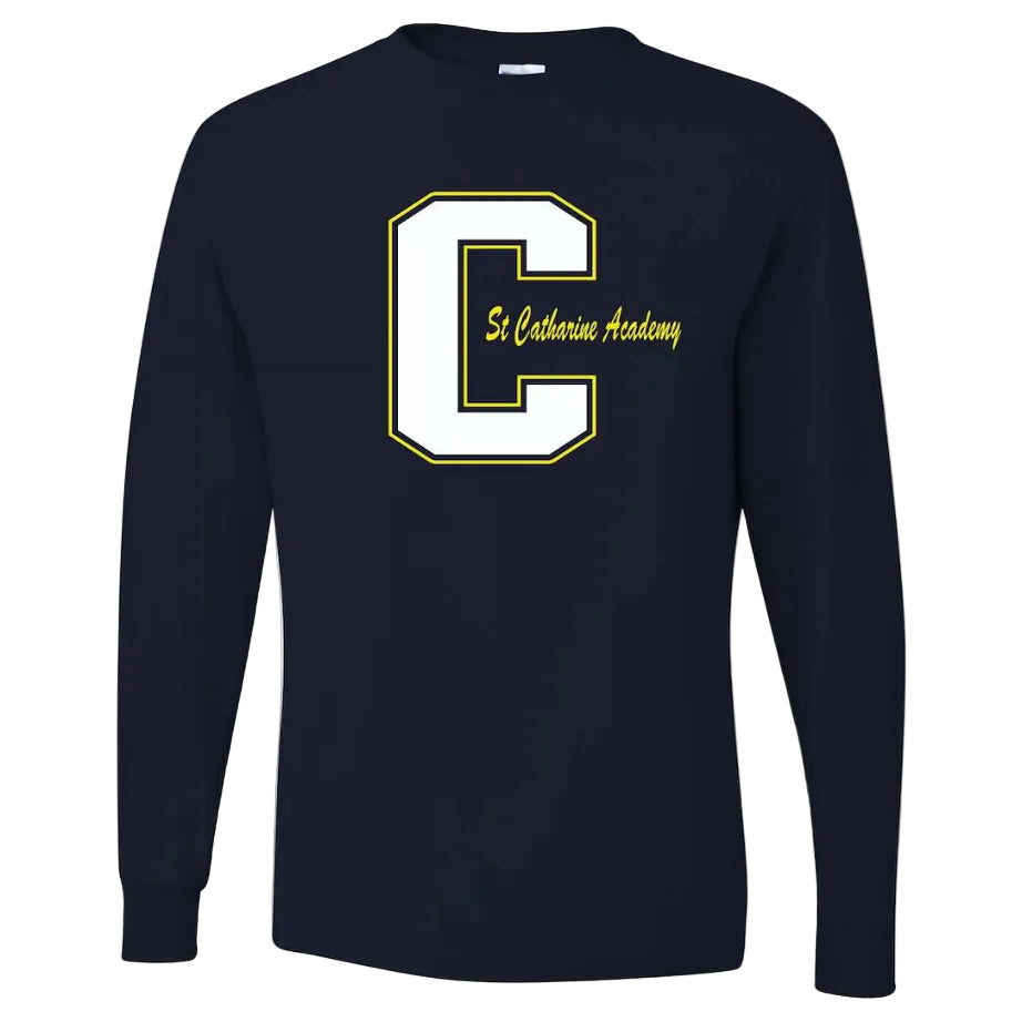 St. Catharine Academy Spirit Long Sleeve T-shirt w/ "C" Logo 