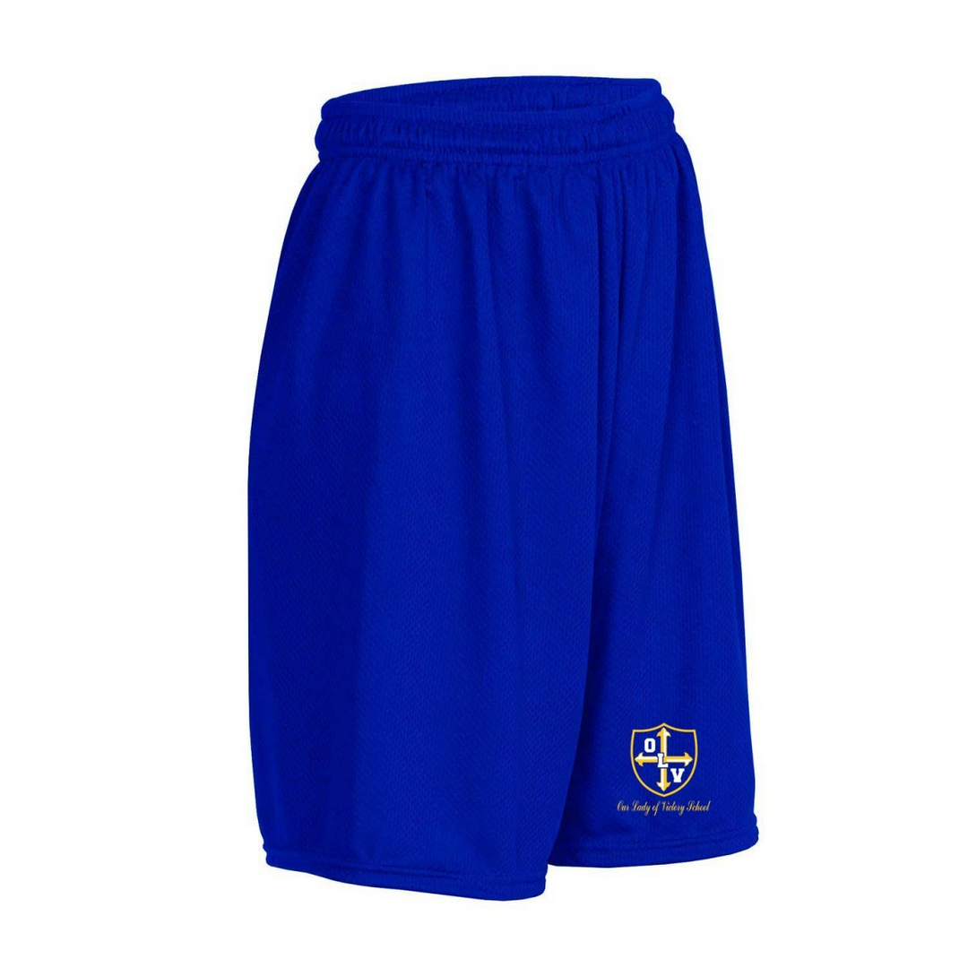 Our Lady of Victory School Mesh Short w/ Gold Crest Logo 