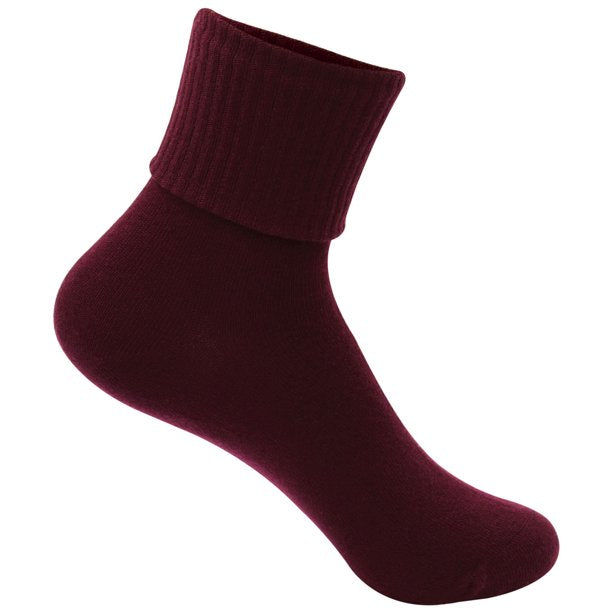 Maroon Bamboo Anklet Socks – 3 Pack