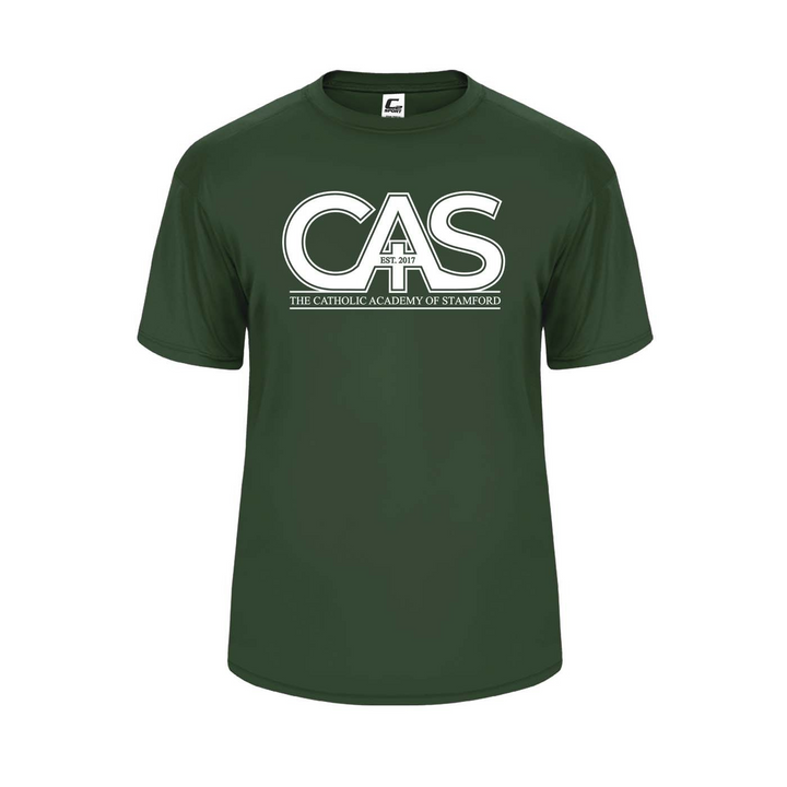 Catholic Academy of Stamford Spirit Performance Short Sleeve T-shirt w/ Spirit Logo 