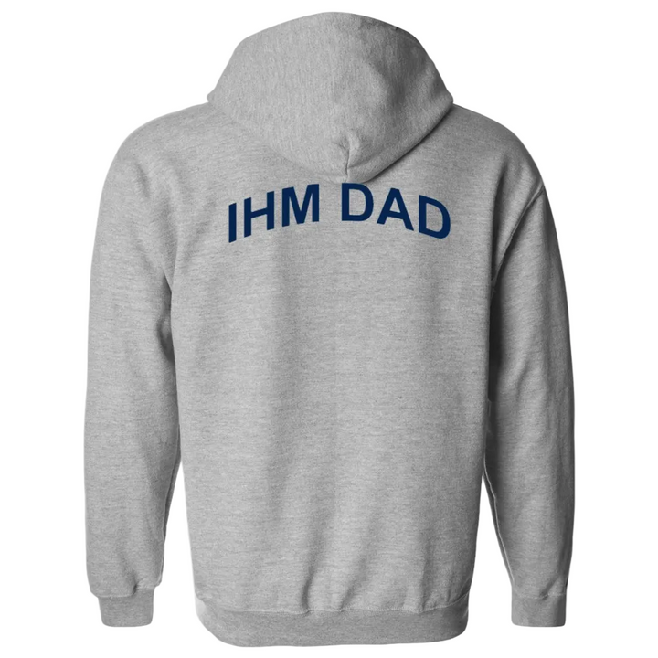 Immaculate Heart of Mary School Spirit Zip Hoodie w/ IHM Dad Logo 