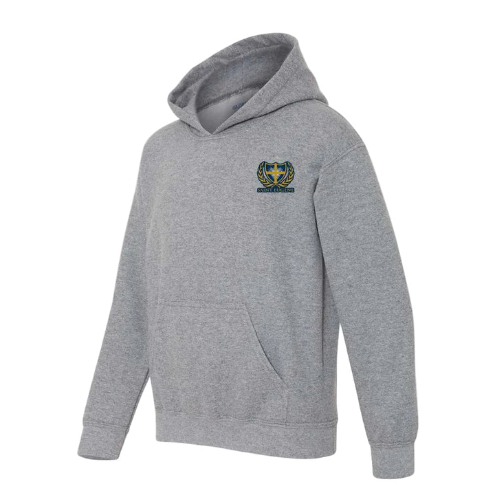 St. Eugene School Spirit Pullover Hoodie w/ School Crest Logo 