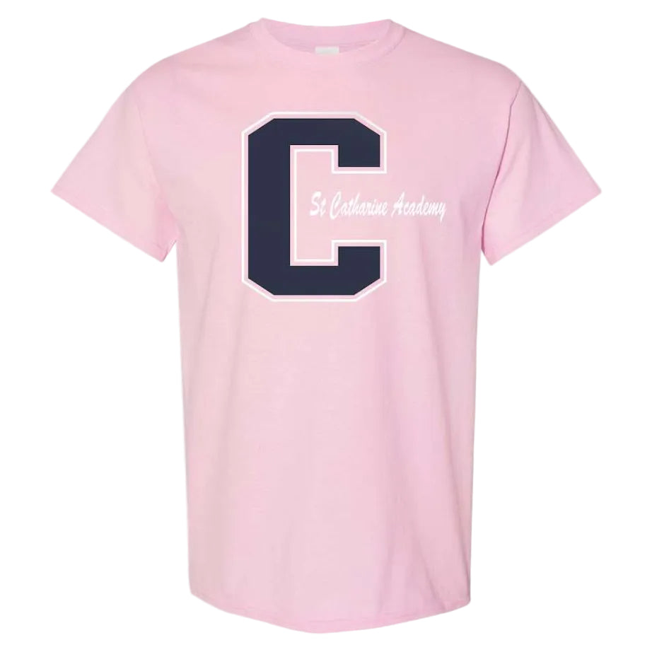 St. Catharine Academy Spirit Short Sleeve T-Shirt w/ "C" Logo 