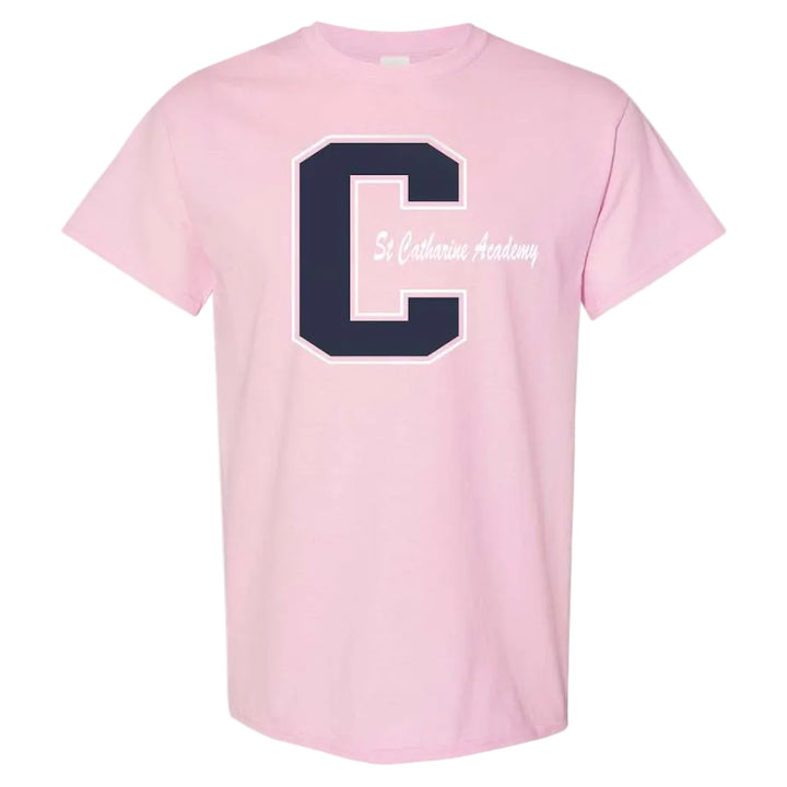 St. Catharine Academy Spirit Short Sleeve T-Shirt w/ "C" Logo 