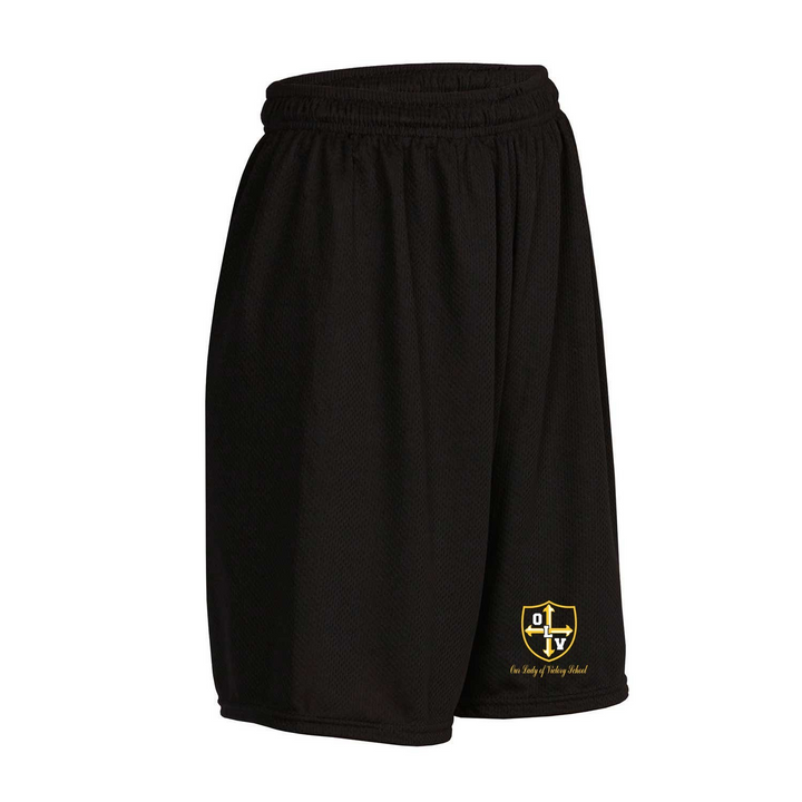 Our Lady of Victory School Mesh Short w/ Gold Crest Logo 