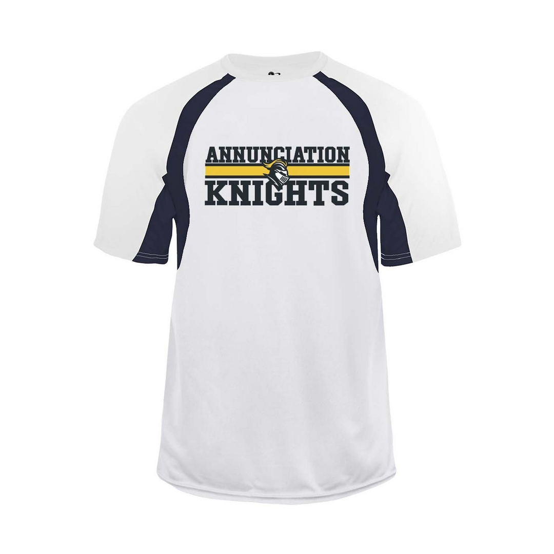 Annunciation School Spirit Hook Short Sleeve T-shirt w/ Knights Logo 