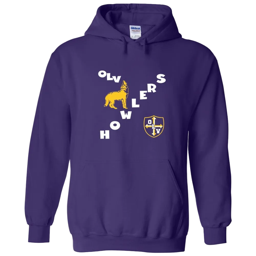 Our Lady of Victory School Spirit Pullover Hoodie w/ Howlers Logo 