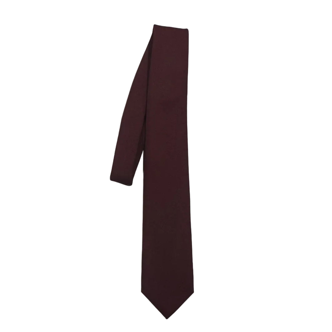 Solid Burgundy Tie