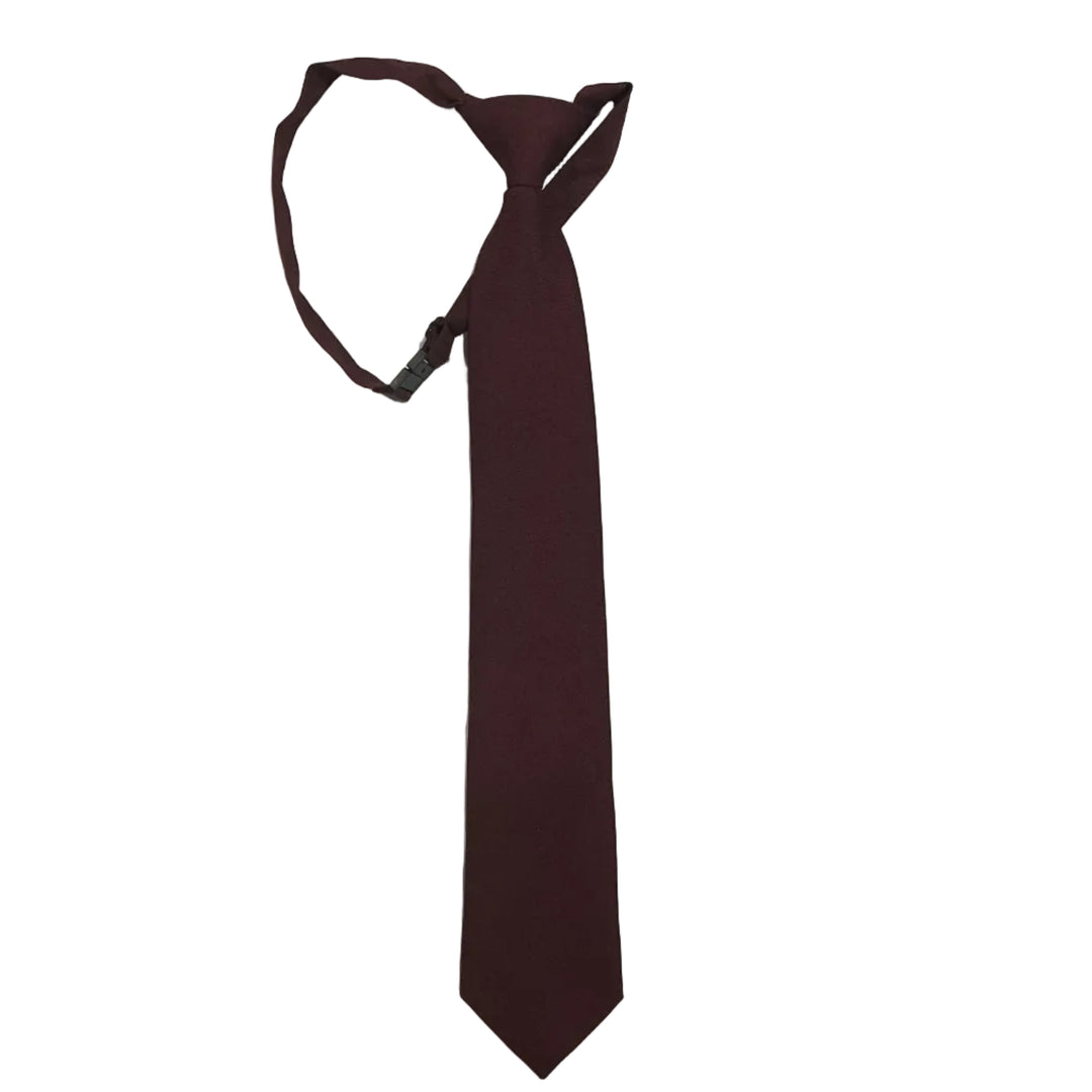 Solid Burgundy Tie