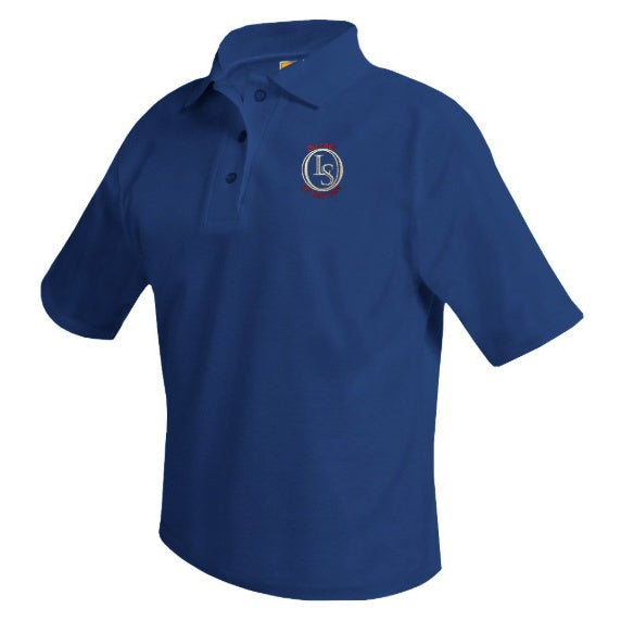 Our Lady of Sorrows School Navy Short Sleeve Polo w/ Logo
