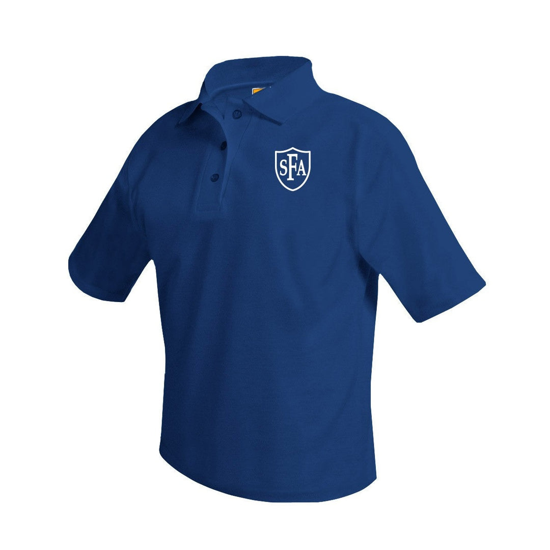 St. Francis of Assisi School Navy Short Sleeve Polo w/ Logo