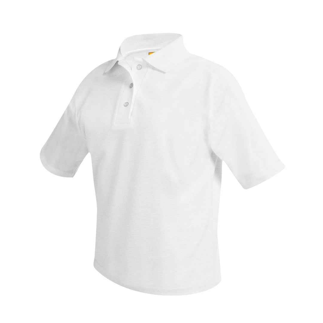 White Short Sleeve Polo