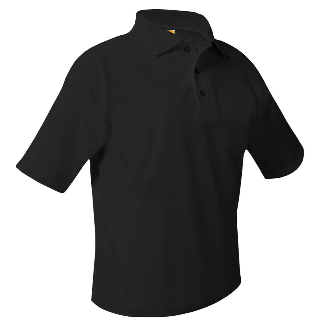 Black Short Sleeve Polo
