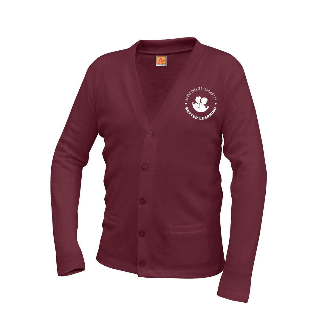 Bronx Charter for Better Learning 2 Pocket Cardigan w/ Logo