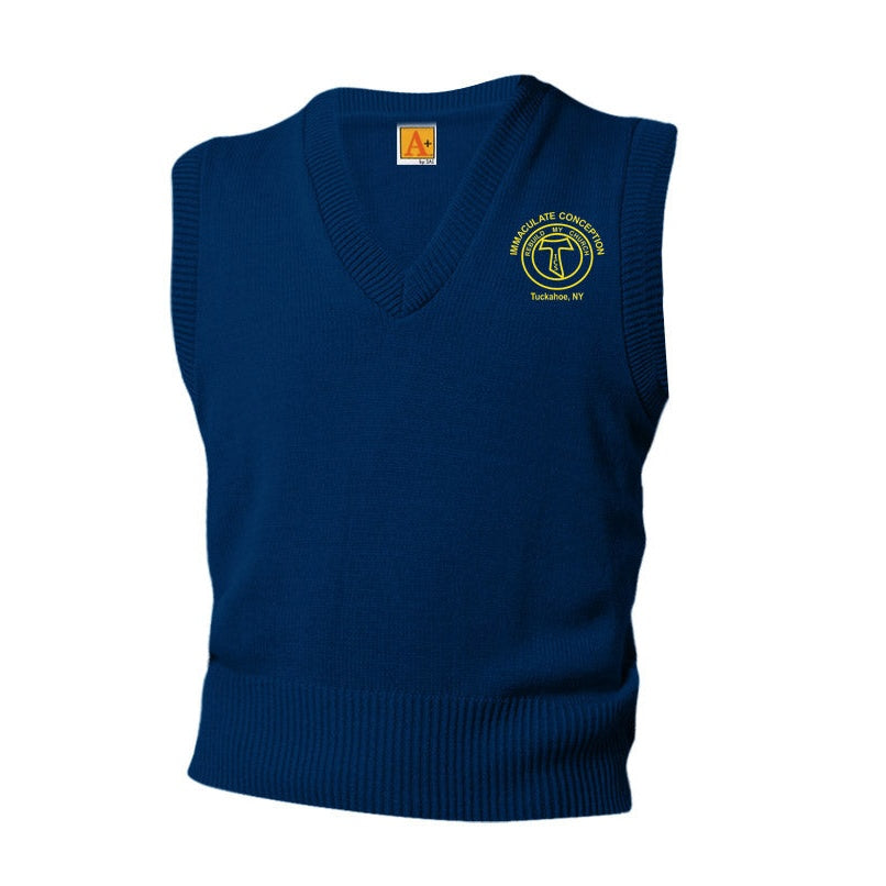 Immaculate Conception School Navy Vest w/ Logo