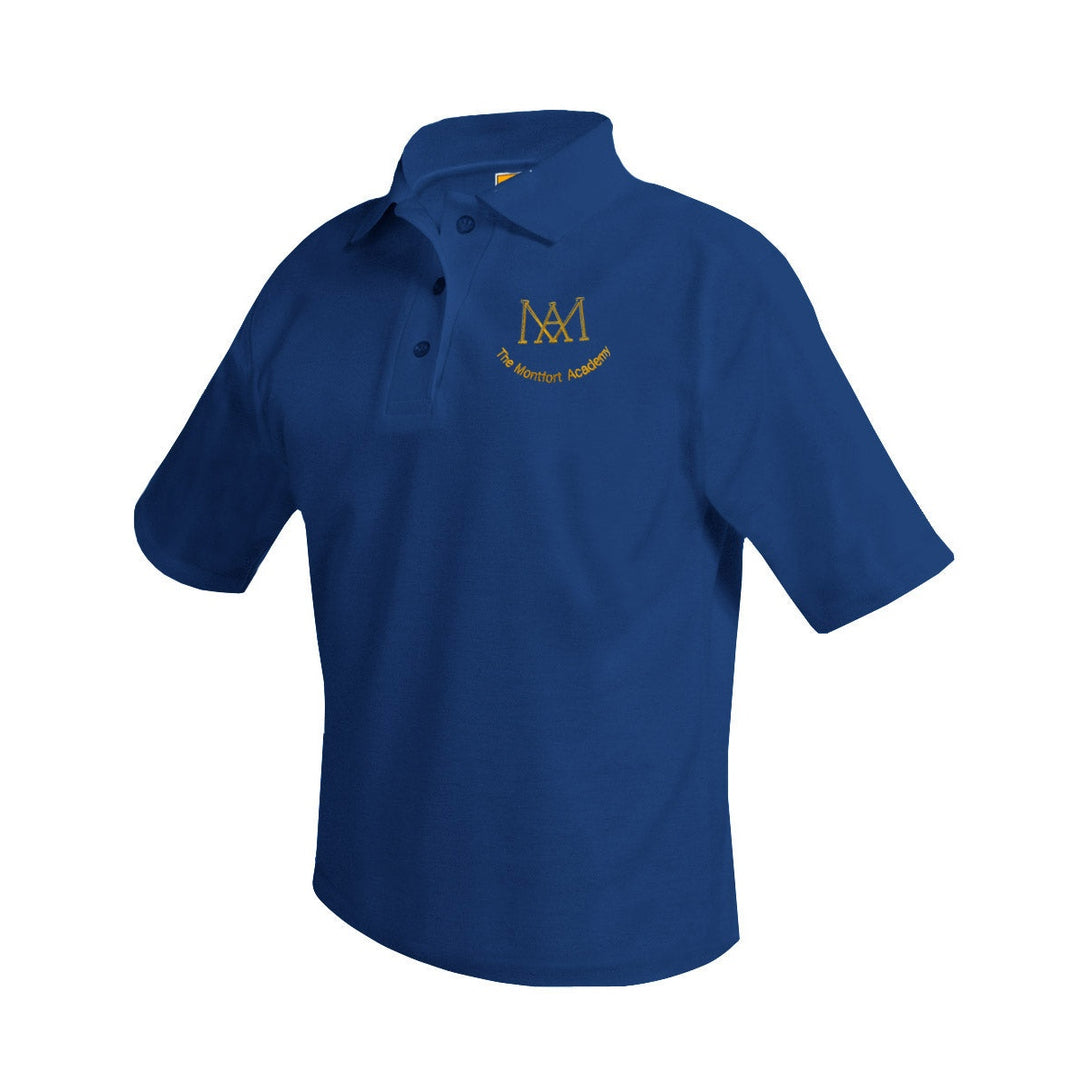 The Montfort Academy Navy Short Sleeve Polo w/ Logo