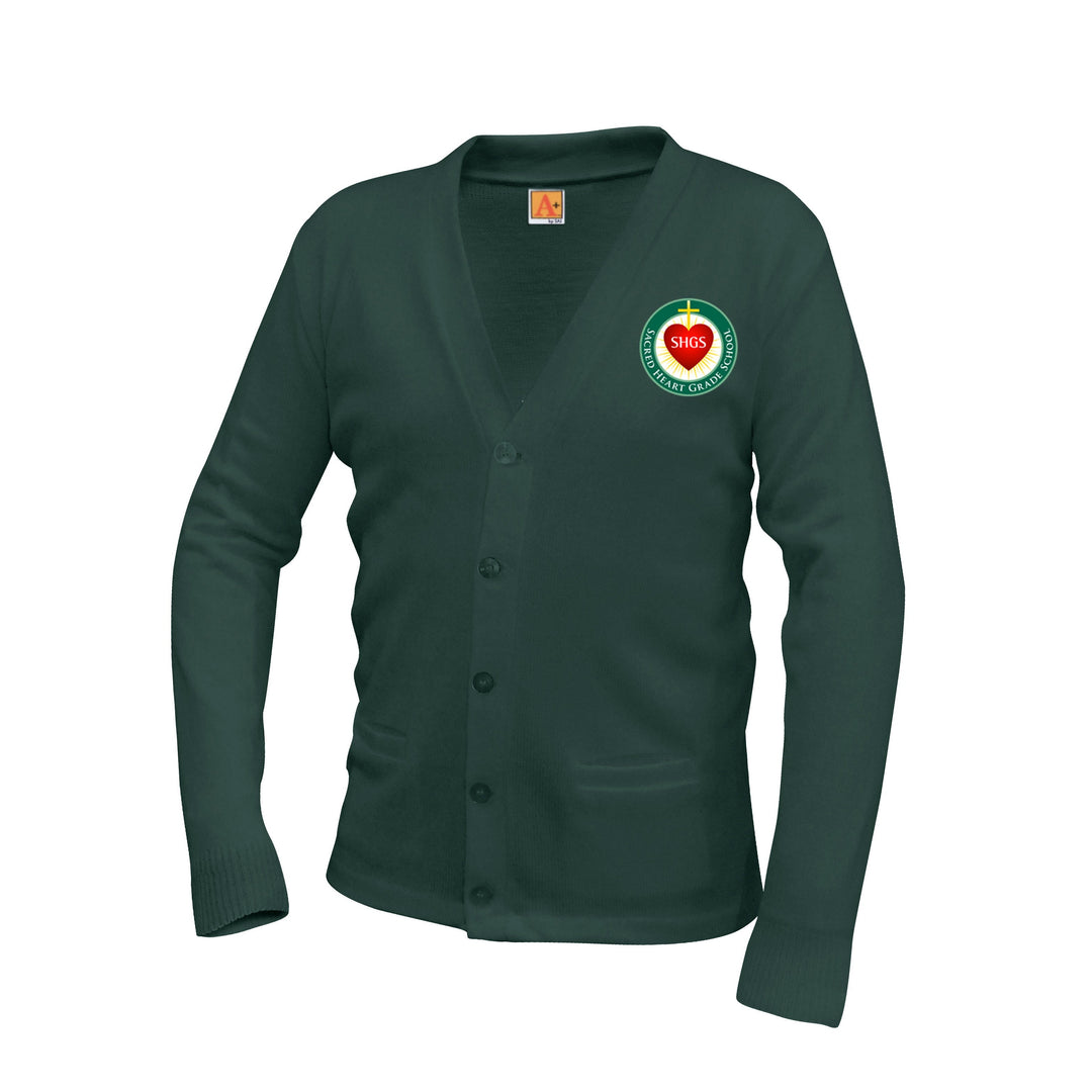 Sacred Heart Grade School 2 Pocket Cardigan w/ Logo