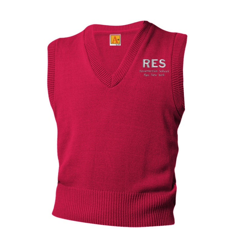 Resurrection School Red Vest w/ Logo