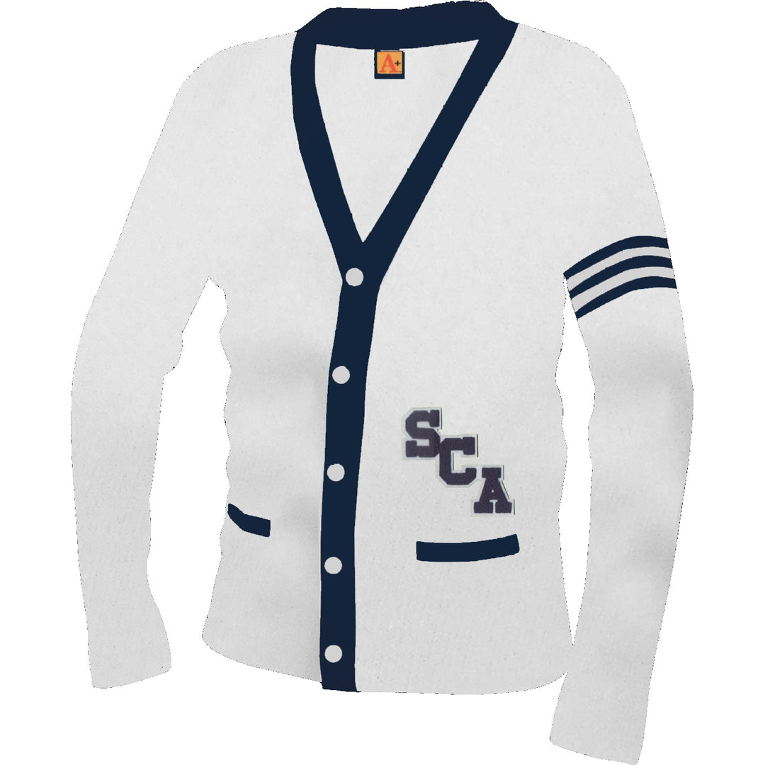 St. Catharine Academy Senior Varsity 2 Pocket Cardigan w/ Logo