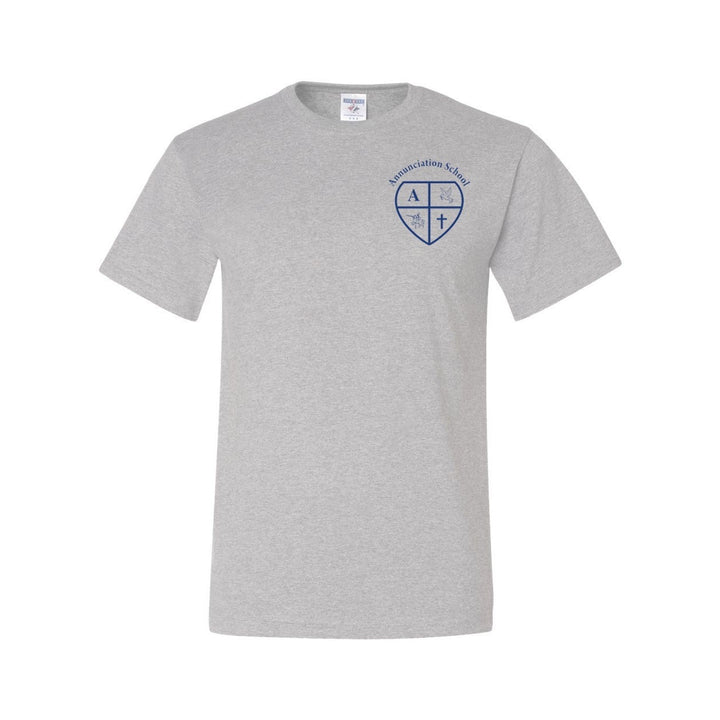Annunciation School Ash Short Sleeve Gym T-Shirt w/ Logo